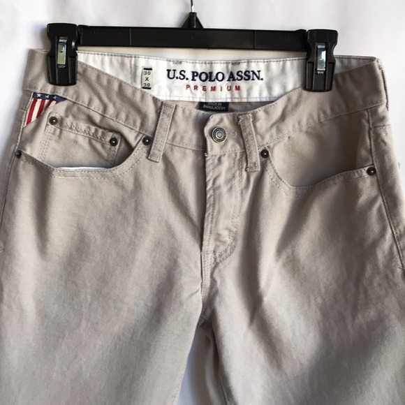 U.S. Polo Assn. premium beige men’s jeans, 30 x 30 - Picture 2 of 16